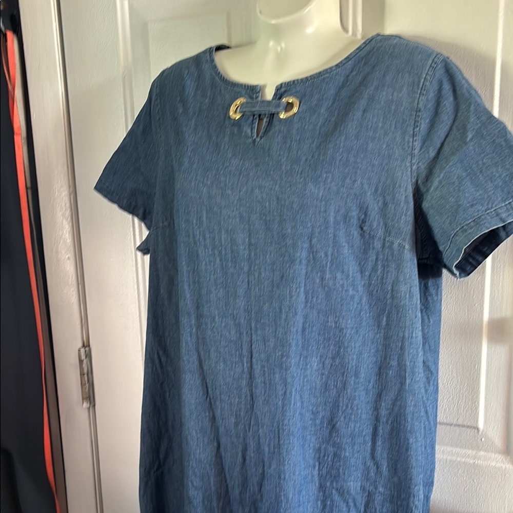 Anne Klein Blue Casual Midi Dress